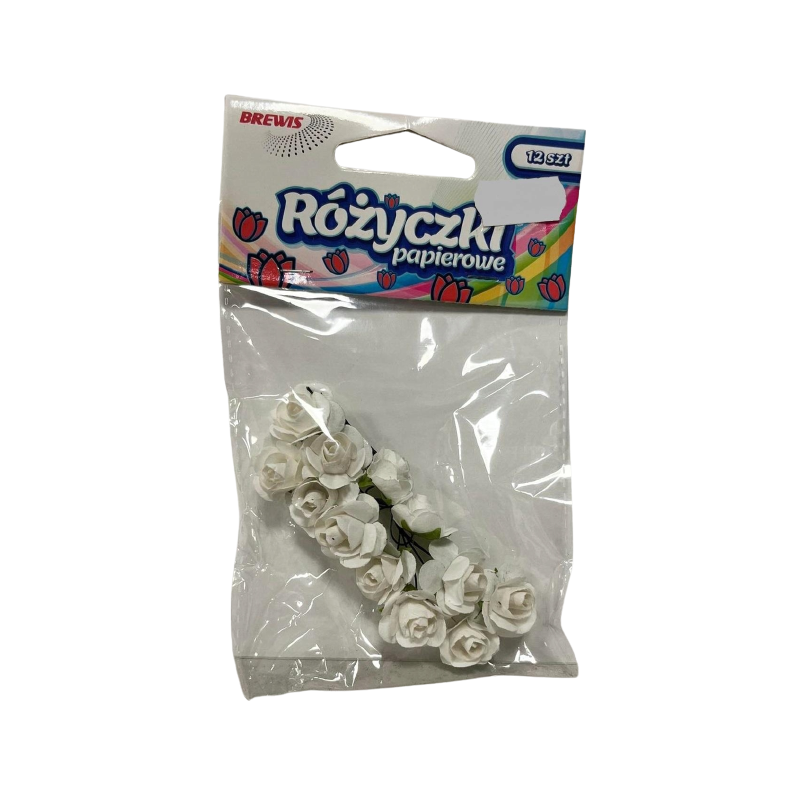 Różyczki papierowe białe RP1 BREWIS