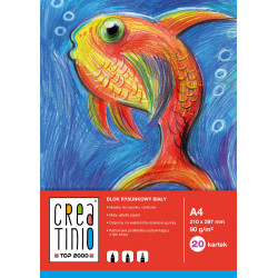 Креслярський блок А4 білий 20k creatinio