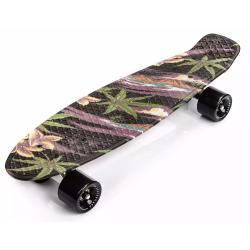Flowers Black 22606 skateboard METEOR