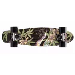Flowers Black 22606 skateboard METEOR