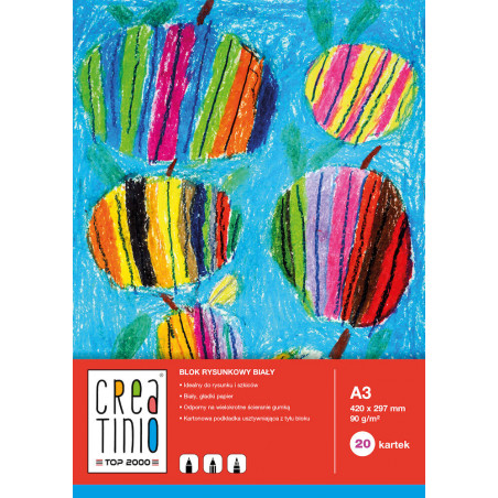 Креслярський блок А3 білий 20k creatinio
