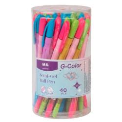 Długopis żelowy Semi-Gel 0,5mm niebieski M&G