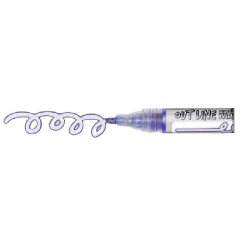 Marker permanentny Outline ciemny niebieski TOMA