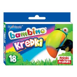 Kredki świecowe 18 kol. BAMBINO