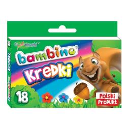 Kredki świecowe 18 kol. BAMBINO