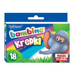 Kredki świecowe 18 kol. BAMBINO