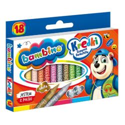 Kredki świecowe 18 kol. BAMBINO