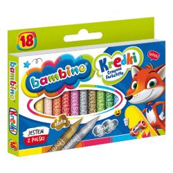 Kredki świecowe 18 kol. BAMBINO