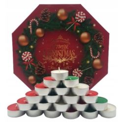 Kalendarz Adwentowy świeczki Tealight 24 szt