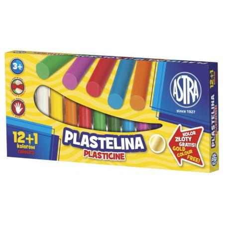 Plastelina 12 kol+1 kol gratis ASTRA