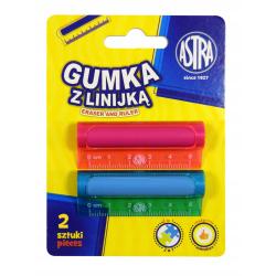 Gumka i linijka 5cm 2w1 Astra