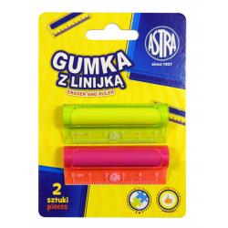 Gumka i linijka 5cm 2w1 Astra