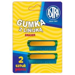 Gumka i linijka 5cm 2w1 Astra