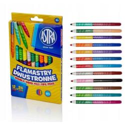 ASTRA Flamastry dwustronne 1224 kolory