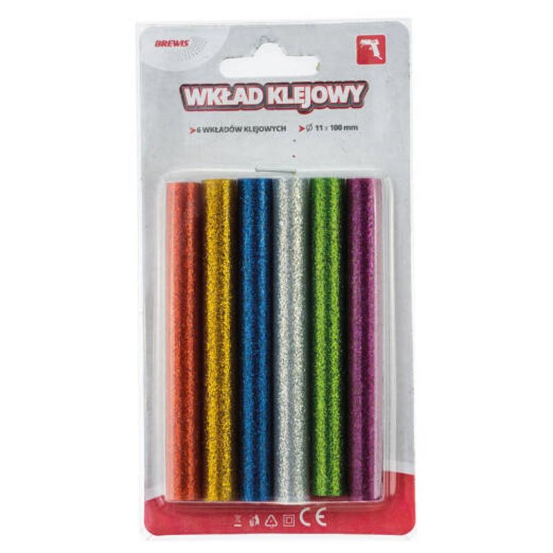 Wkład klejowy (6 wkładów brokatowych grubszych) BREWIS