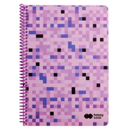 Kołonotatnik PIXI 2 Fiolet A4 80k kratka HAPPY COLOR