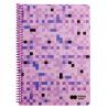 Kołonotatnik PIXI 2 Fiolet A4 80k kratka HAPPY COLOR