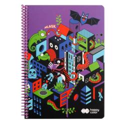 Kołonotatnik Me&City 1, B5 80k kratka HAPPY COLOR