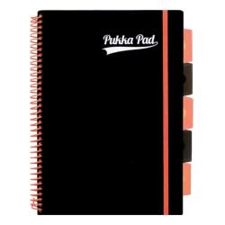 Projekt book pp neon A4 kratka pomarańczowy PUKKA PAD