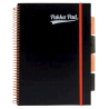 Projekt book pp neon black B5 kratka pomarańczowy PUKKA PAD