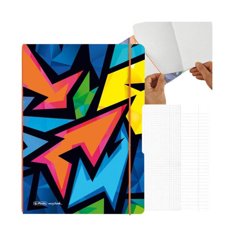 Notatnik PP A4/2x40 my book flex neon (PP) HERLITZ