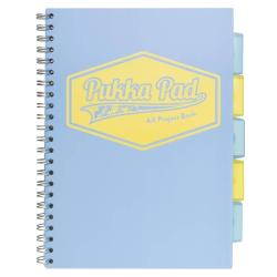 PUKKA project book A4 kratka pastel niebieski