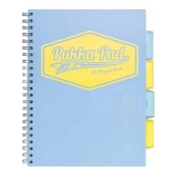 Pastel B5 project book 100k kratka niebieski PUKKA PAD