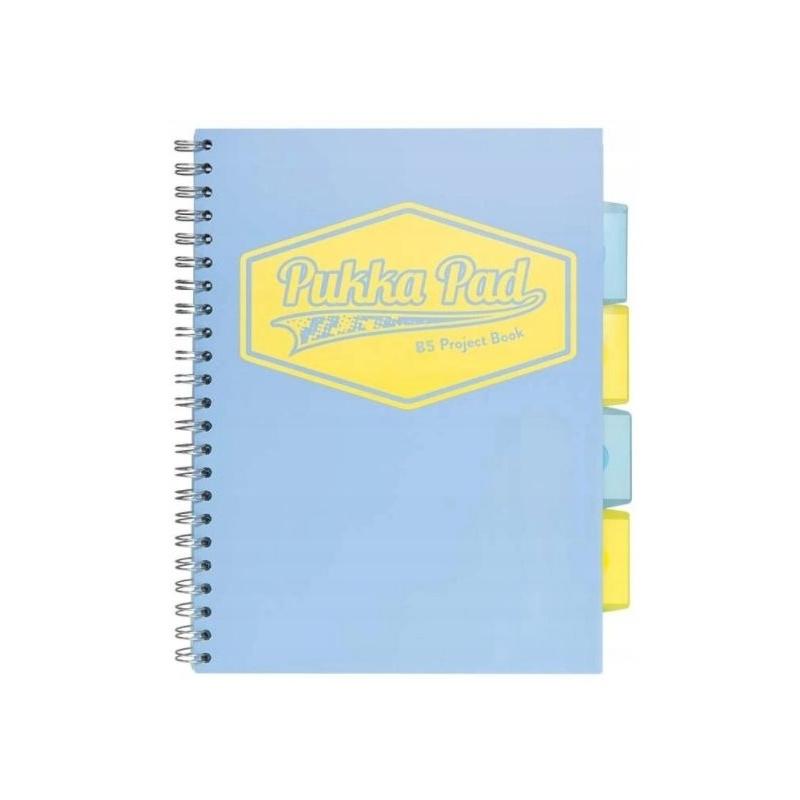 Pastel B5 project book 100k kratka niebieski PUKKA PAD