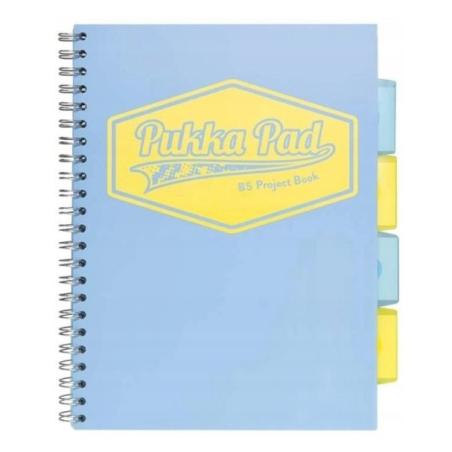 Pastel B5 project book 100k kratka niebieski PUKKA PAD