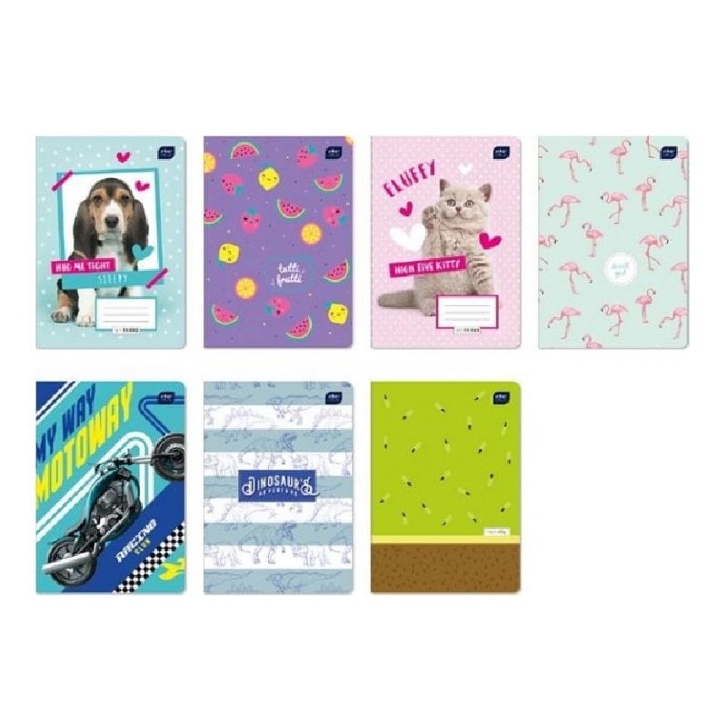 Zeszyt A5 32k 3-linie mix INTERDRUK