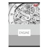 Zeszyt A5 60k kratka Laminowany Engine UNIPAP