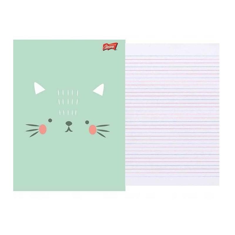 ZESZYT A5 32K LINIA PODWÓJNA DWUKOLOROWA CUTE FACE