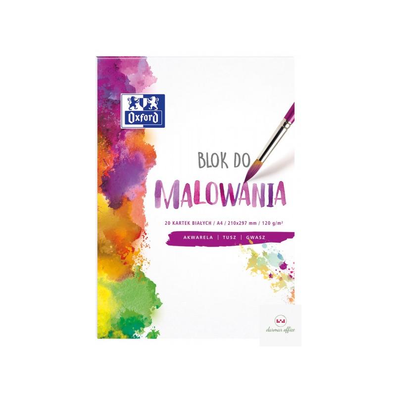 OXFORD Blok do malowania A4 20k 120g biały