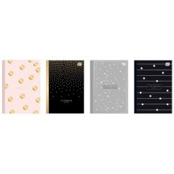 INTERDRUK Metallic Dots A5 Squared Notebook – 64 Sheets