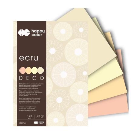 Blok techniczny Deco Ecru A4 20 ark. HAPPY COLOR