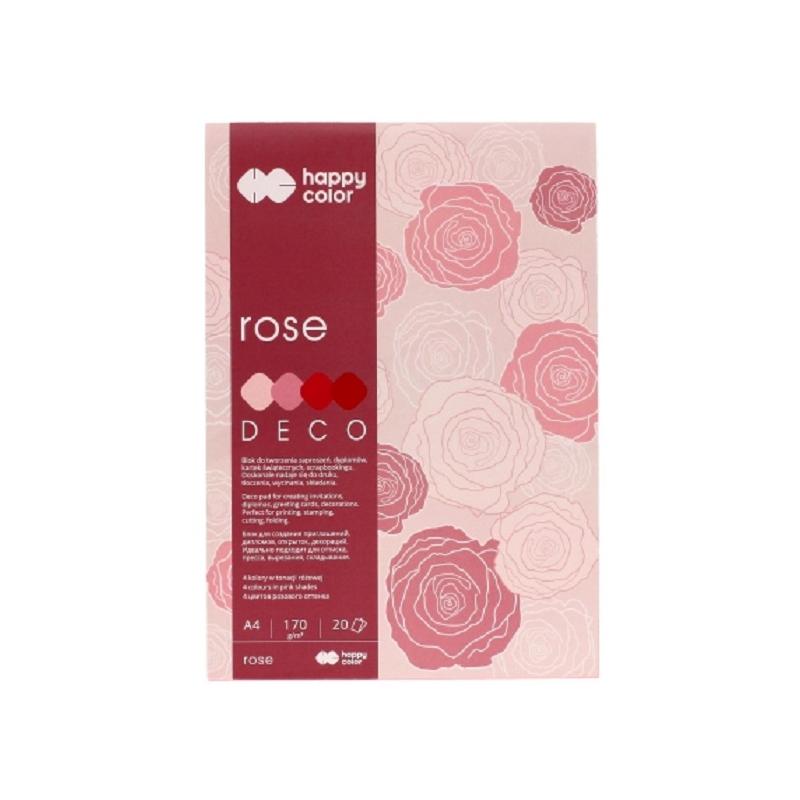 Blok techniczny Deco Rose A4 20ark. HAPPY COLOR