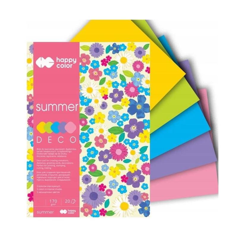 Blok deco summer 170 g/m2 A4
