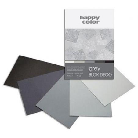 Blok techniczny Deco Grey A5 20ark. 5kol. HAPPY COLOR