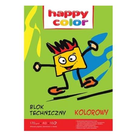 Blok techniczny A3 10ark. kolor HAPPY COLOR