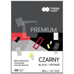 Blok techniczny czarny A3 170g 10ark. HAPPY COLOR