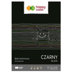 Blok techniczny czarny A3 170g 10ark. HAPPY COLOR