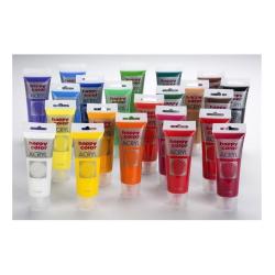 Farba akrylowa 75ml delikatne złoto metalik HAPPY COLOR