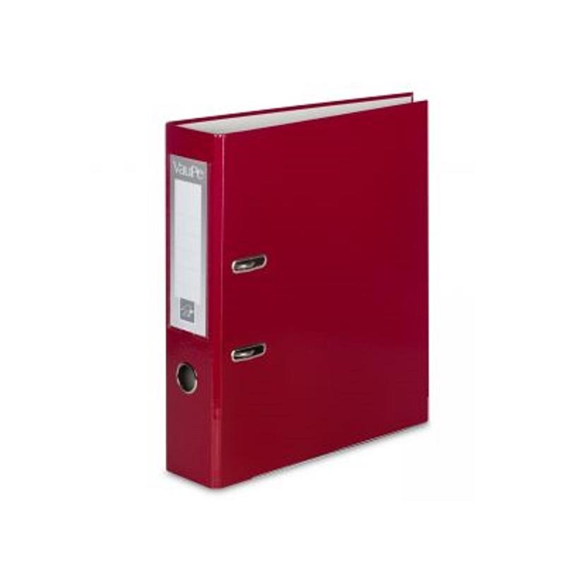 Segregator A4 5cm bordo, czarny, czekolad z taśmą FCK VAUPE