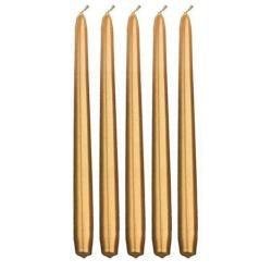 Świeca stożkowa metalik prosta