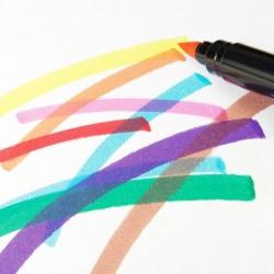 Pisaki z pędzelkiem 10 kolorów MILAN