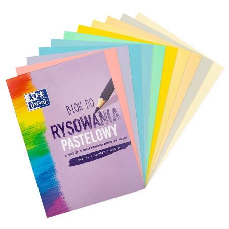 BLOK DO RYSOWANIA OXFORD A4/10K PASTEL