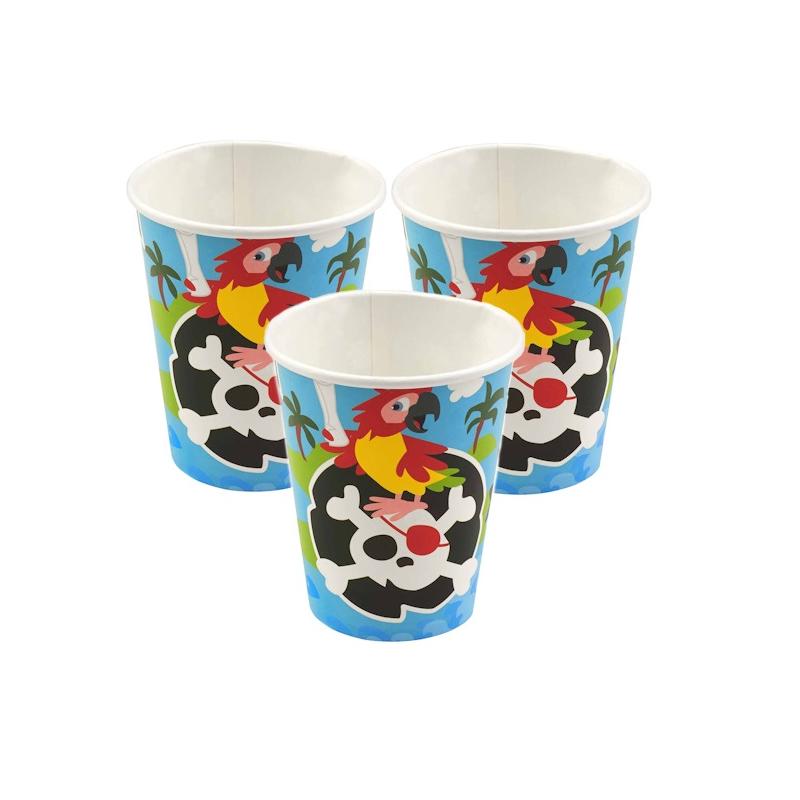 KUBKI PAPIEROWE 8SZT PIRAT