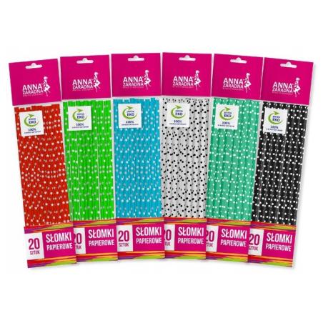 Słomki papierowe anna zaradna 20szt