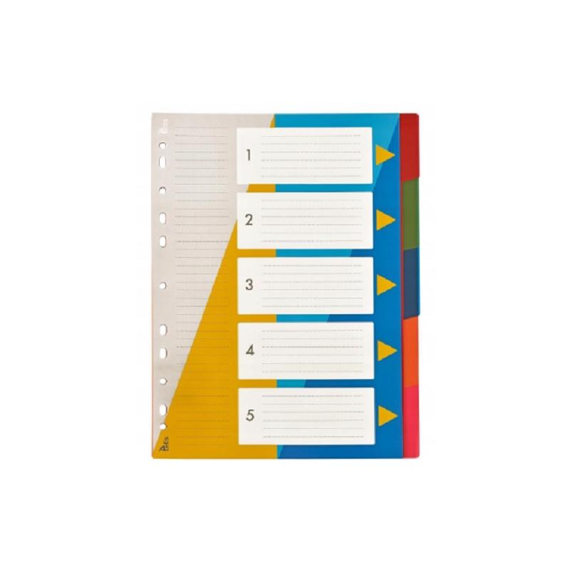 Przekładki A4 Numeryczne 1-5 TETIS