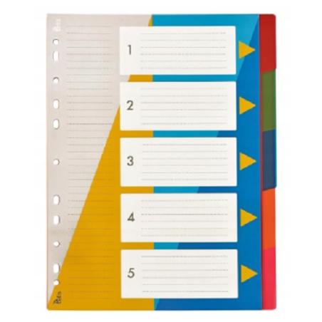 Przekładki A4 Numeryczne 1-5 TETIS